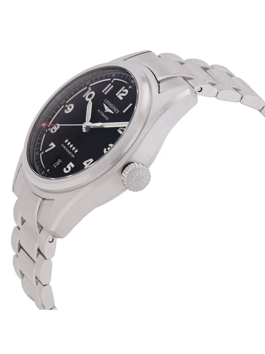 Мужские часы Longines Spirit Automatic Chronometer с черным циферблатом L3.410.4.53.6 — изображение 2 из 3