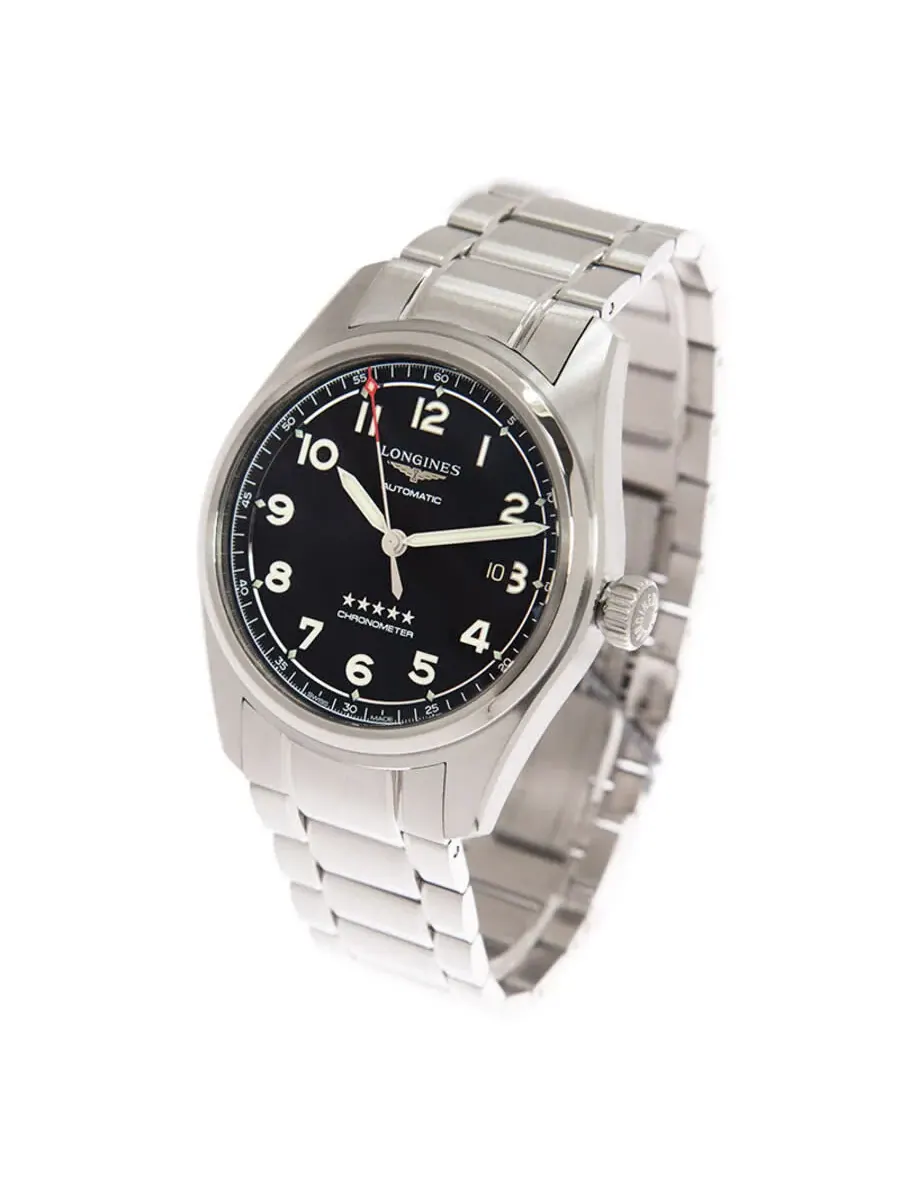 Мужские часы Longines Spirit Automatic Chronometer с черным циферблатом L3.811.4.53.6 — изображение 4 из 6
