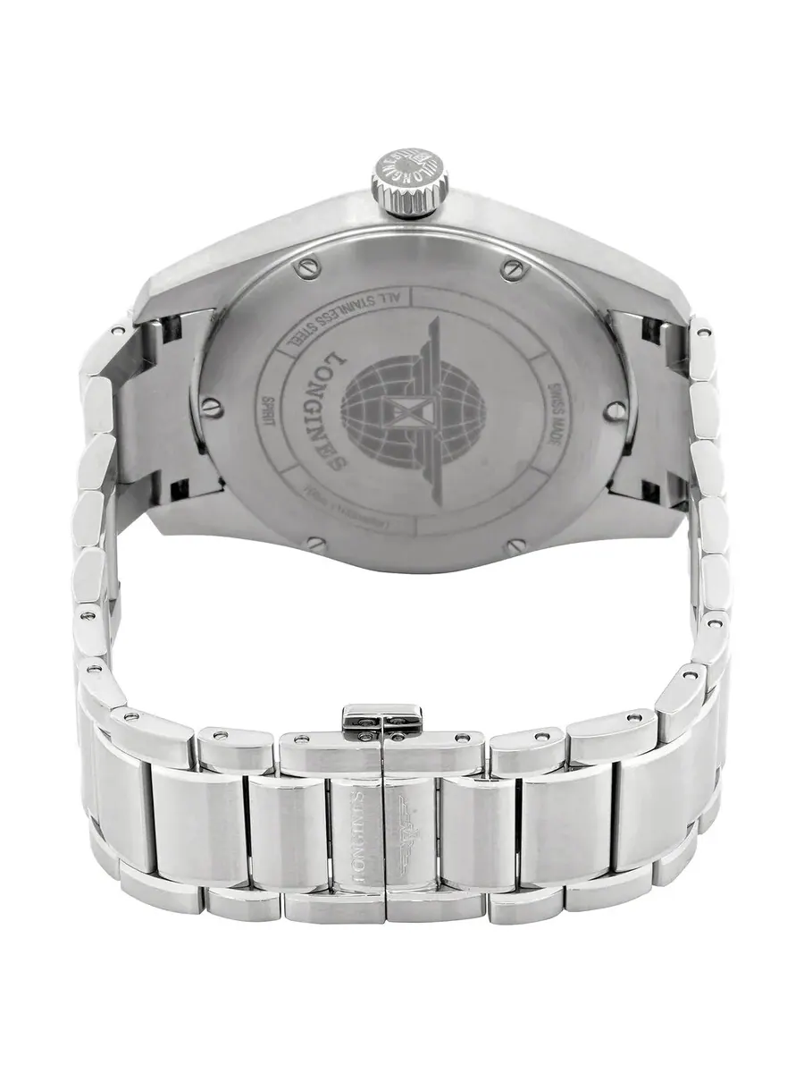 Мужские часы Longines Spirit Automatic Chronometer с синим циферблатом L3.810.4.93.6 — изображение 3 из 6, оттенок серебряный