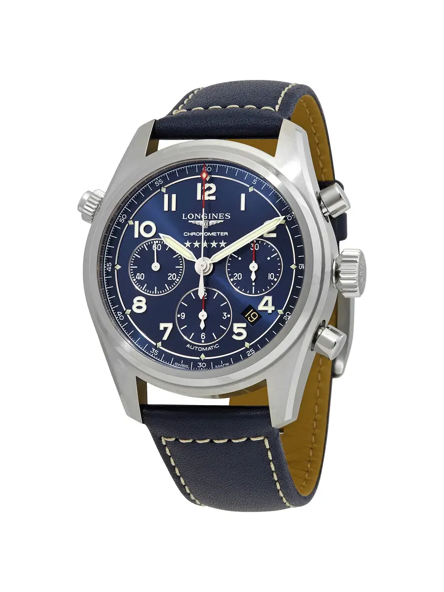 Мужские часы Longines Spirit Chronograph Automatic L3.820.4.93.0 — изображение 1 из 3, оттенок серебряный