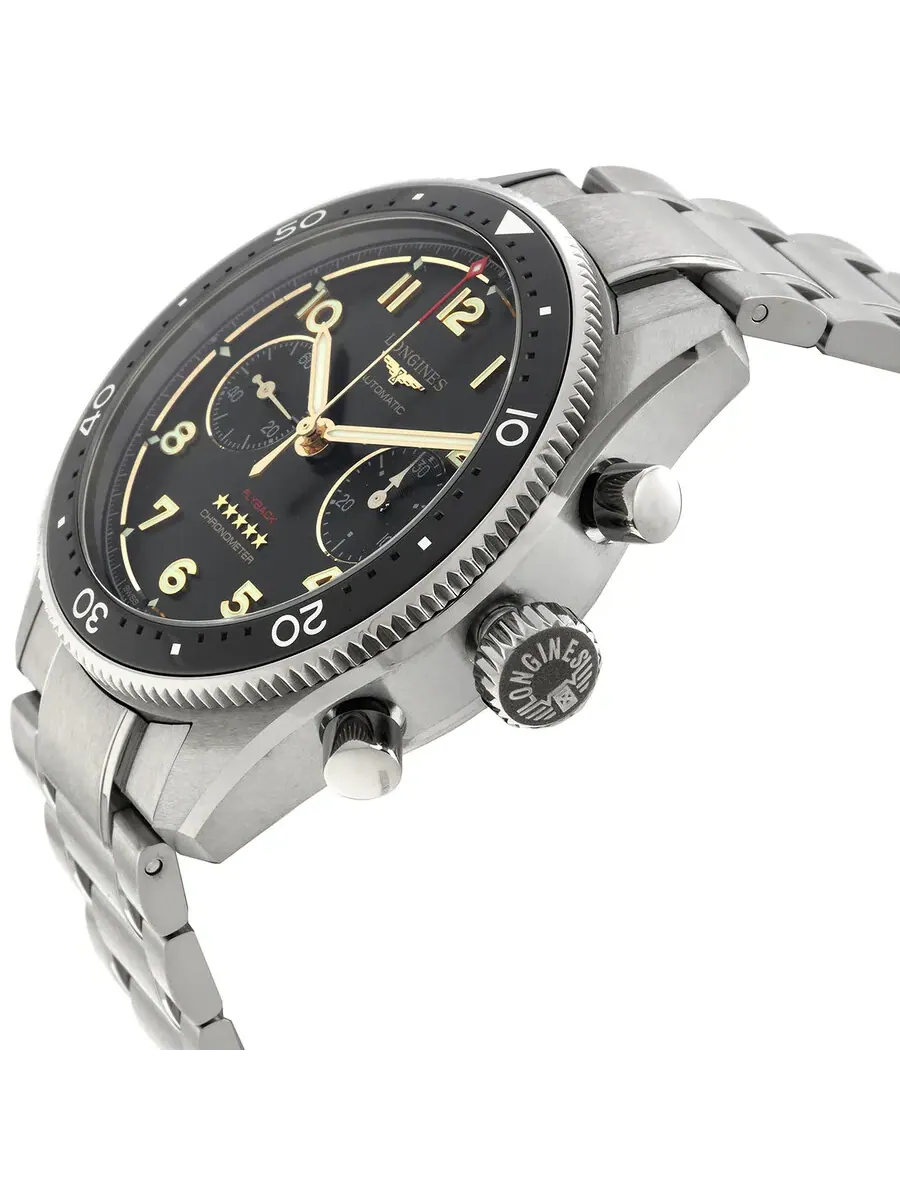 Мужские часы Longines Spirit Flyback Chronograph Automatic с серым циферблатом L3.821.1.53.6 — изображение 2 из 3