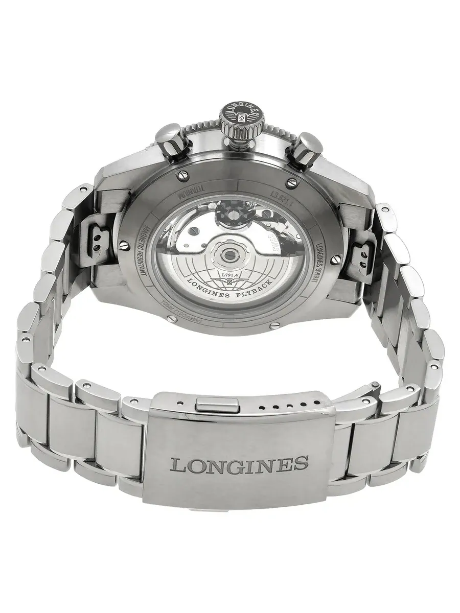 Мужские часы Longines Spirit Flyback Chronograph Automatic с серым циферблатом L3.821.1.53.6 — изображение 3 из 3