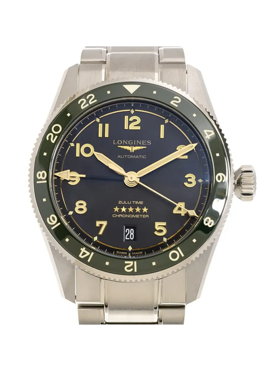 Мужские часы Longines Spirit Zulu Time с автоматическим механизмом и антрацитовым циферблатом L3.802.4.63.6