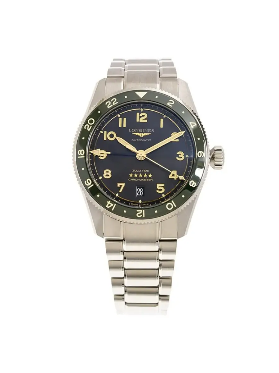 Мужские часы Longines Spirit Zulu Time с автоматическим механизмом и антрацитовым циферблатом L3.802.4.63.6