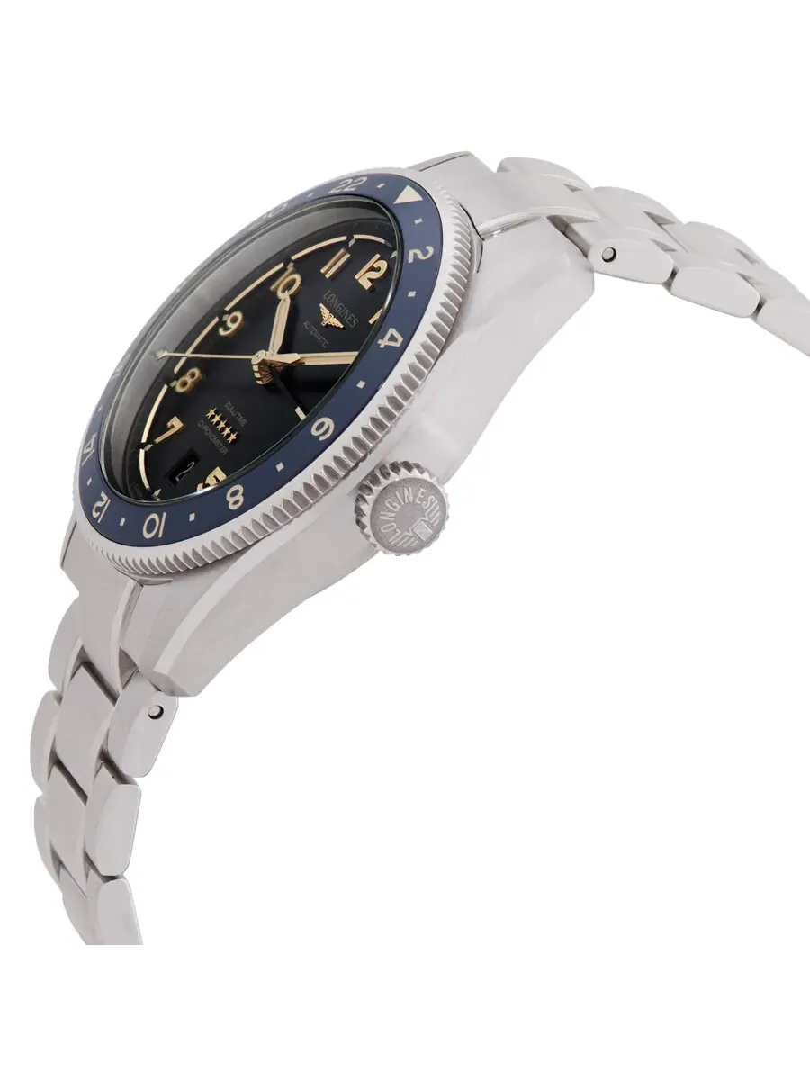 Мужские часы Longines Spirit Zulu Time с автоматическим хронометром L38024606 — изображение 2 из 3, оттенок синий