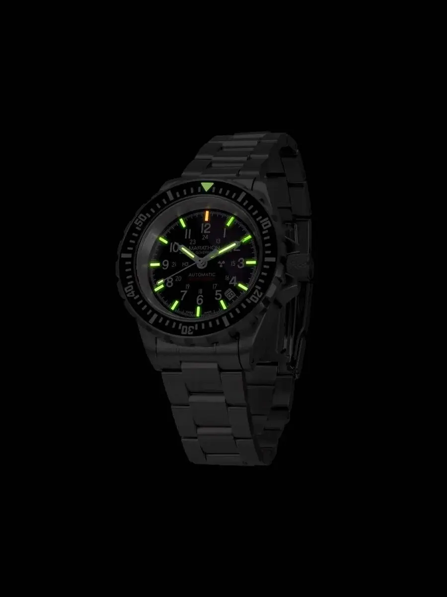 Мужские часы Marathon Gsar Automatic с черным циферблатом WW194006SS-0009 — изображение 4 из 5, оттенок черный