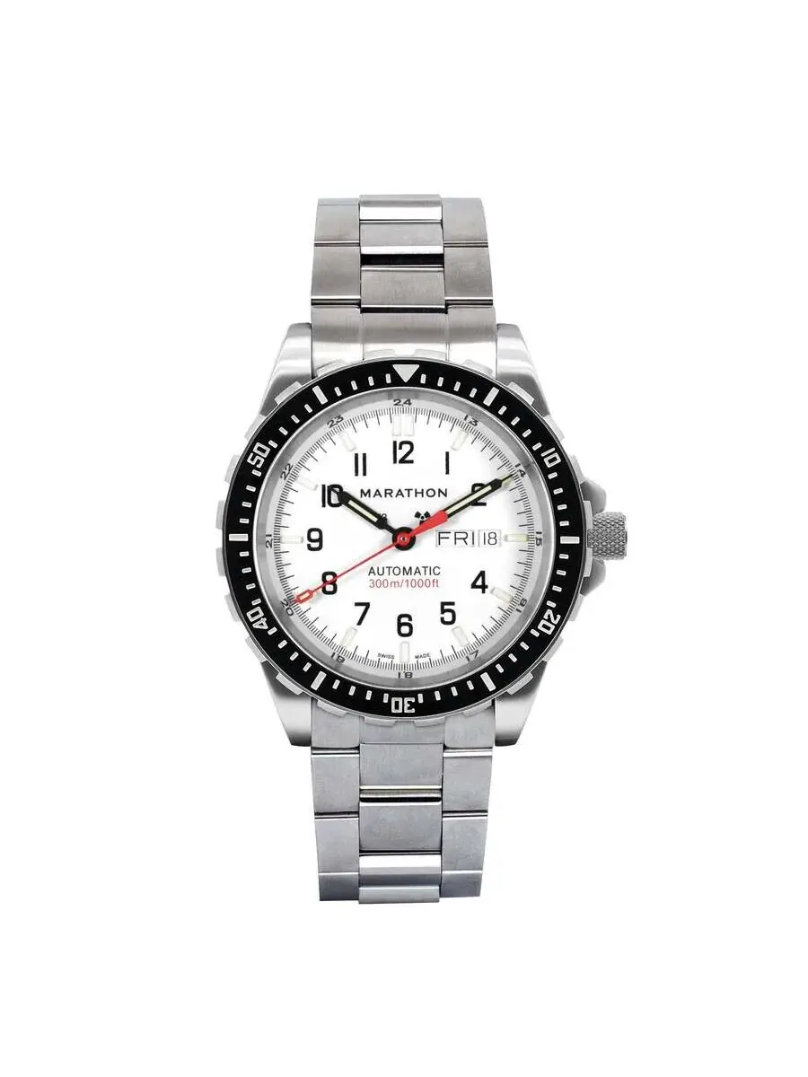 Мужские часы Marathon Jdd Automatic с белым циферблатом WW194021SS-0509 — изображение 1 из 7, оттенок черный