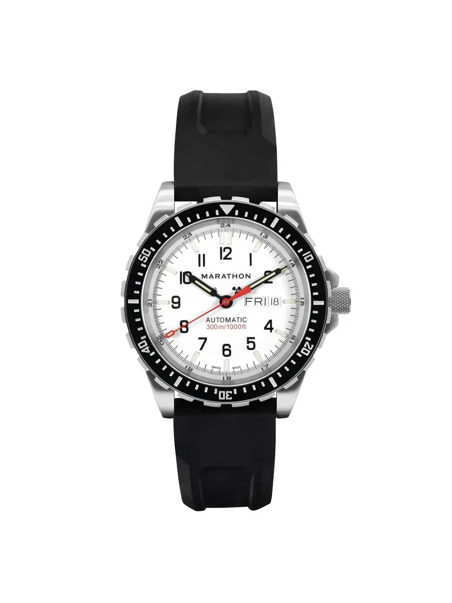 Marathon Jumbo Day/Date Automatic (Jdd) Арктическое издание Часы унисекс с белым циферблатом WW194021SS-0530