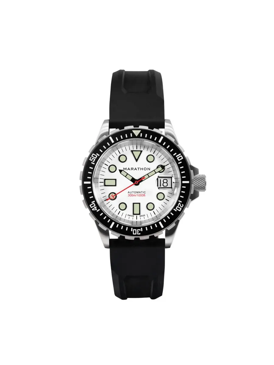 Мужские часы Marathon Osar-D Automatic с белым циферблатом WW194006SS-2530