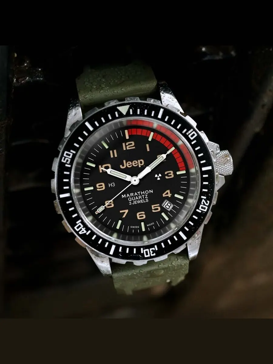 Мужские часы Marathon Tsar Quartz с коричневым циферблатом WW194007SS-4101 — изображение 5 из 6, оттенок серебряный
