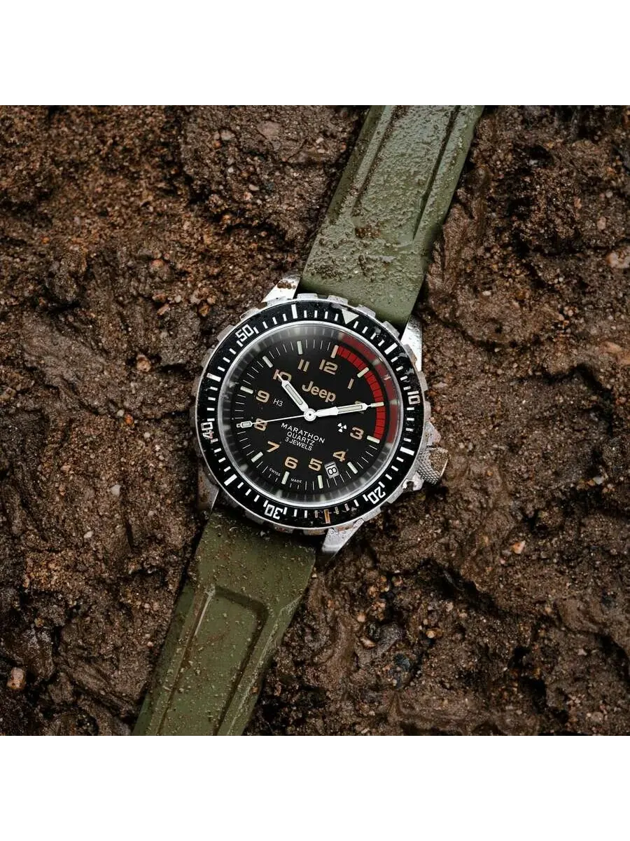 Мужские часы Marathon Tsar Quartz с коричневым циферблатом WW194007SS-4101 — изображение 6 из 6, оттенок серебряный