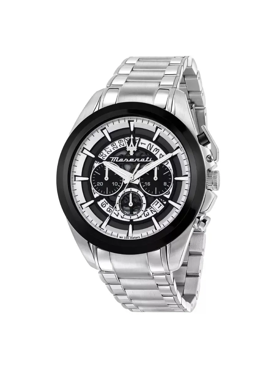 Мужские часы Maserati Traguardo Chronograph Quartz с черным циферблатом R8873612059 — черный