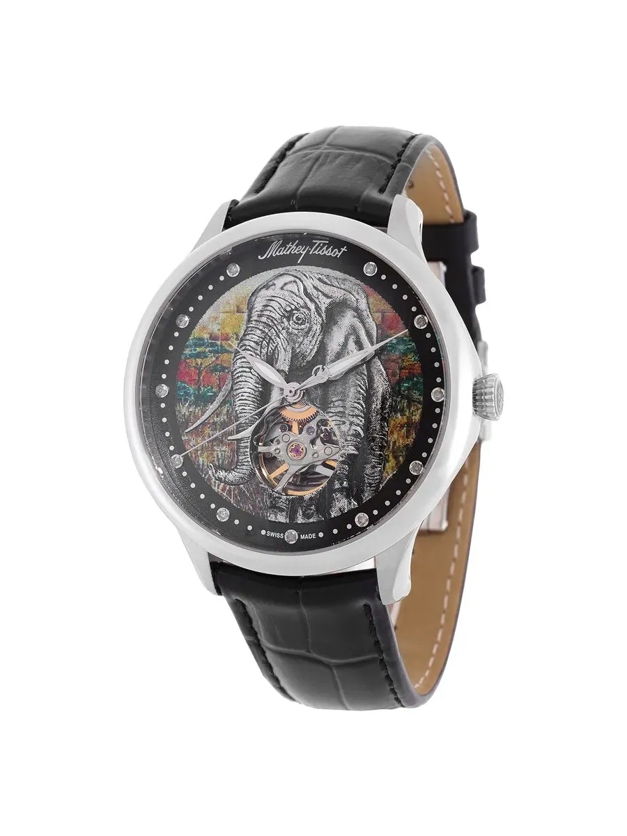 Мужские часы Mathey-Tissot Edmond Auto с ручной сборкой и многоцветным циферблатом MC1886AEL — серебристый