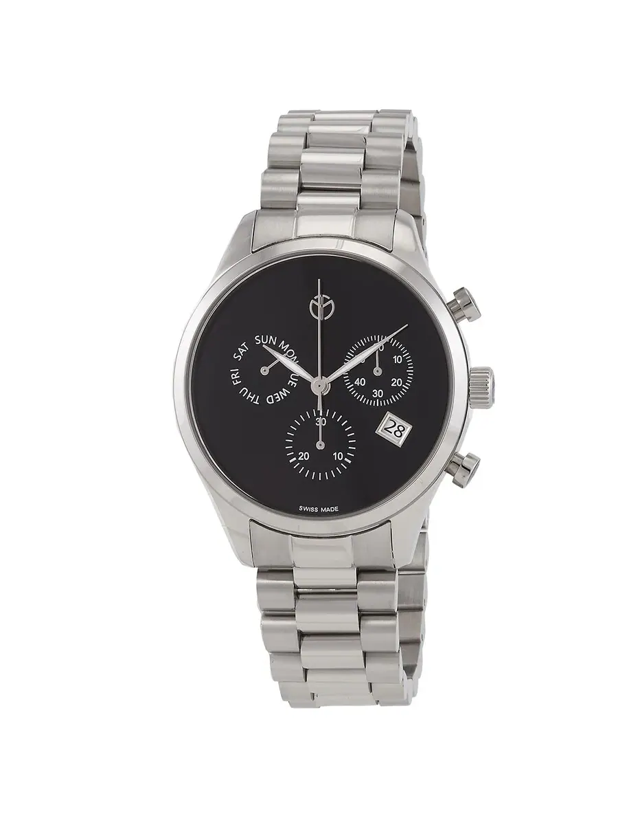 Мужские часы Mathey-Tissot Urban Chrono Chronograph Quartz с черным циферблатом H411CHNM — изображение 1 из 3
