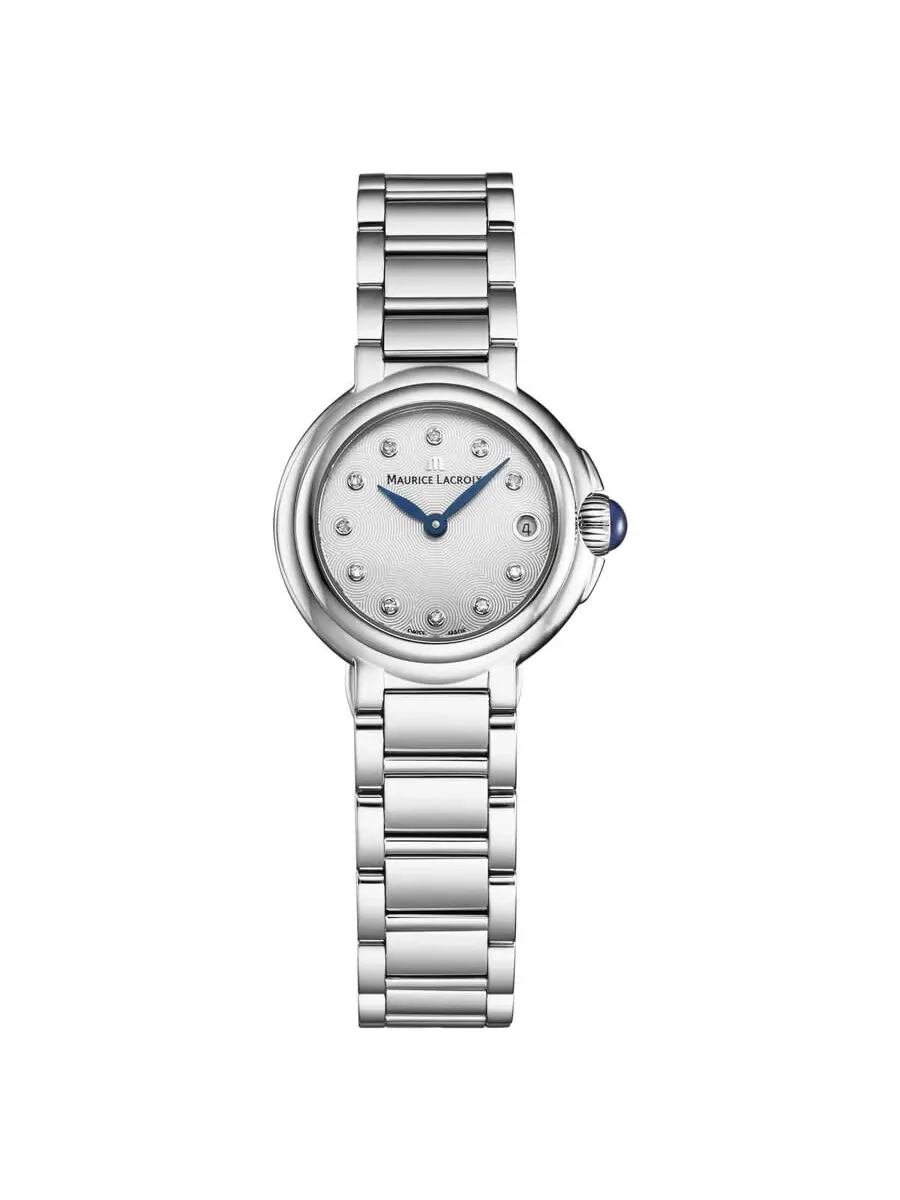 Женские часы Maurice Lacroix Fiaba Quartz с серебристым циферблатом и бриллиантами FA1003-SS002-170-1 — изображение 1 из 4