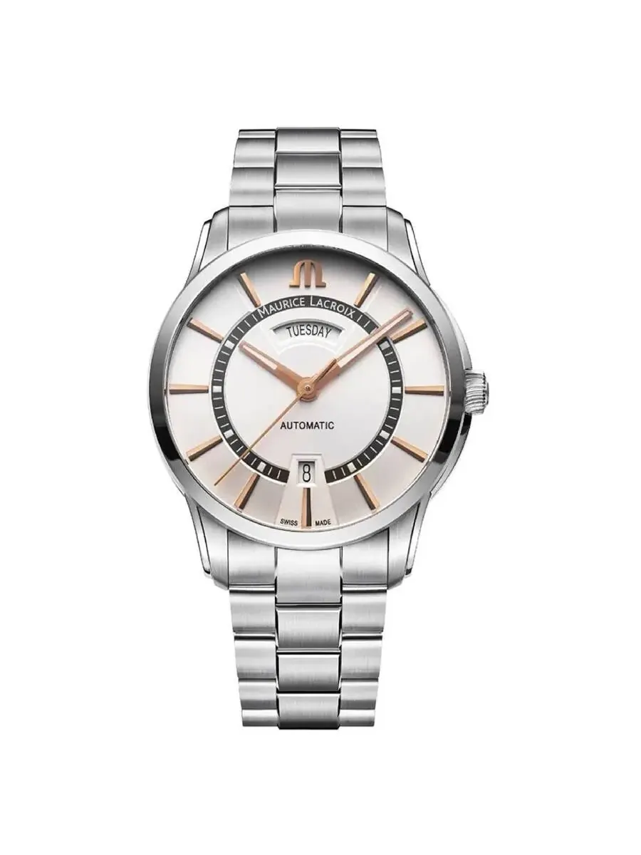 Мужские часы Maurice Lacroix Pontos Automatic PT6358-SS002-230-1 — изображение 1 из 1, оттенок серебряный