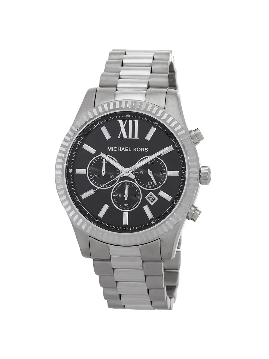 Набор подарочный с кварцевыми часами-хронографом Michael Kors Lexington и визитницей MK1091SET — изображение 1 из 4