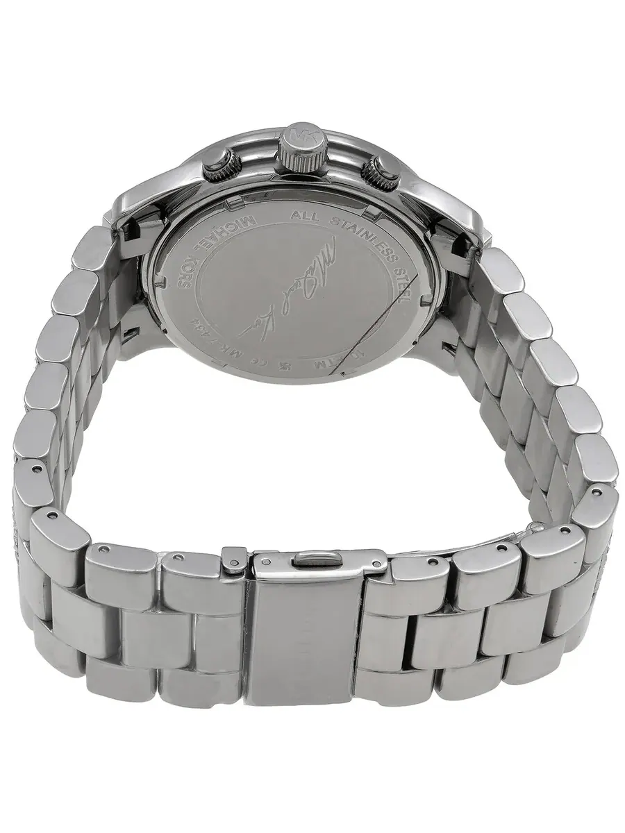 Женские часы Michael Kors Runway Pave Chronograph Quartz с серебристым циферблатом MK7434 — изображение 3 из 3