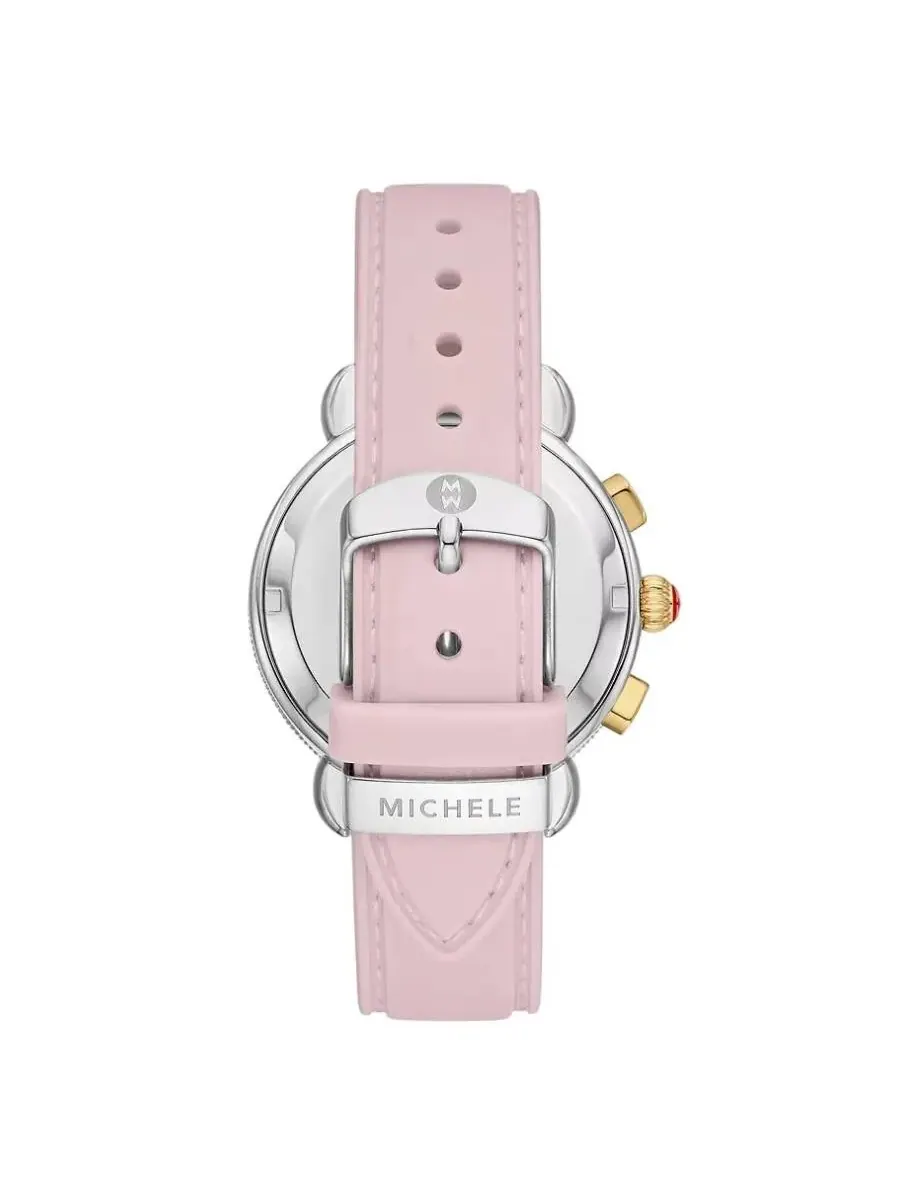 Женские часы Michele Sport Sail Chronograph Quartz с белым циферблатом MWW01P000023 — изображение 2 из 3, оттенок серебряный