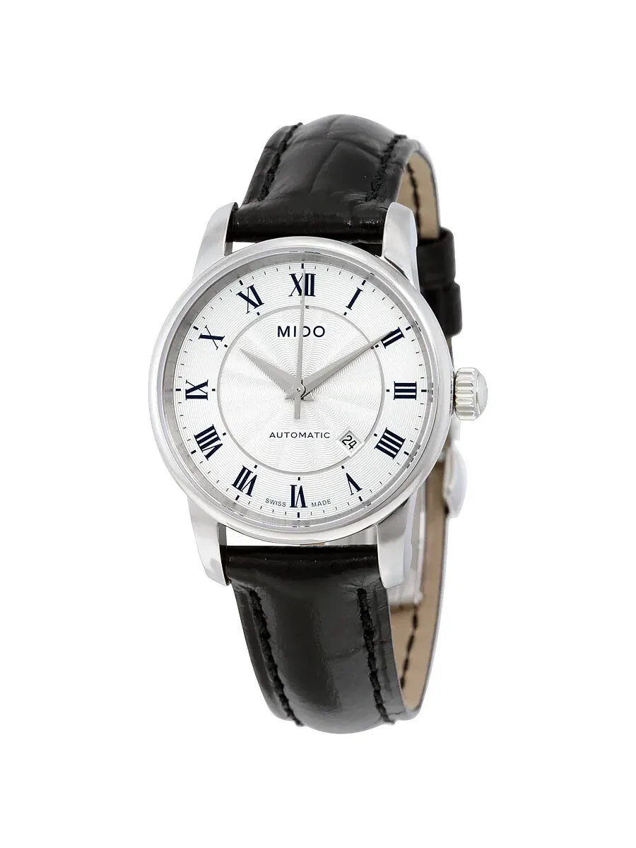 Женские часы Mido Baroncelli II Automatic с серебристым циферблатом M7600.4.21.4 — изображение 1 из 3, оттенок серебряный
