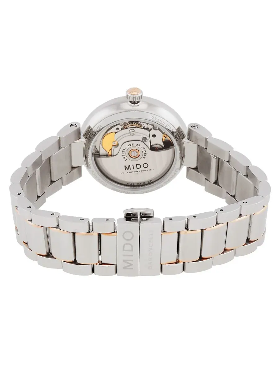 Женские часы Mido Baroncelli II Automatic с серебристым циферблатом M022.207.22.031.11 — изображение 3 из 3