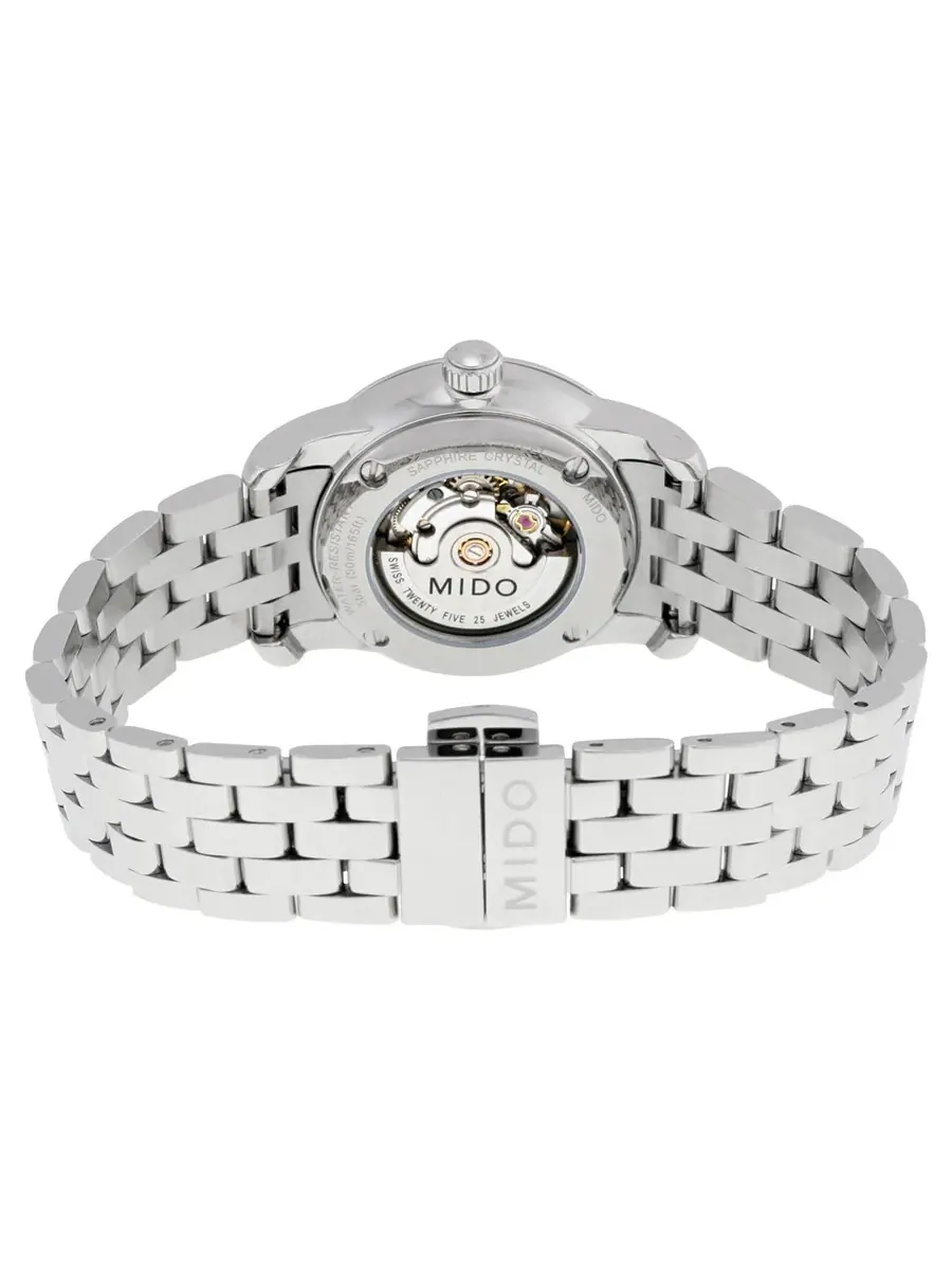 Женские часы Mido Baroncelli II с автоматическим механизмом и серебристым циферблатом M76004211 — изображение 3 из 3