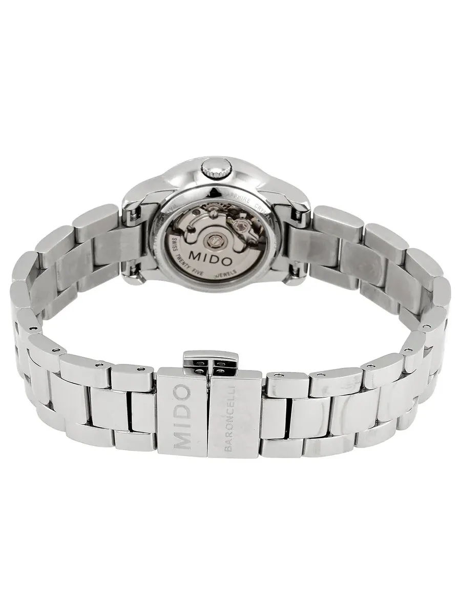Женские автоматические часы Mido Baroncelli III с серебристым циферблатом M0100071103309 — изображение 3 из 3