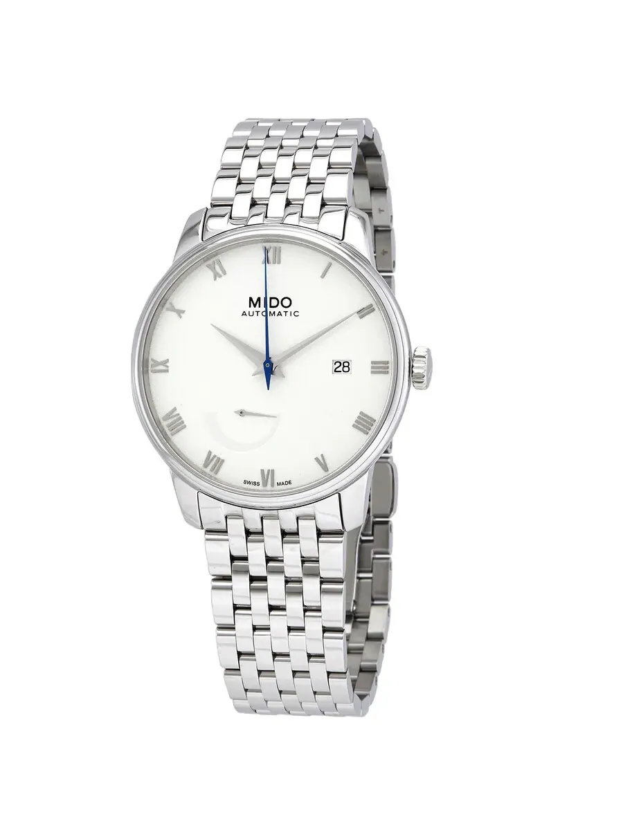 Мужские автоматические часы Mido Baroncelli Power Reserve с белым циферблатом M027.428.11.013.00 — изображение 1 из 3