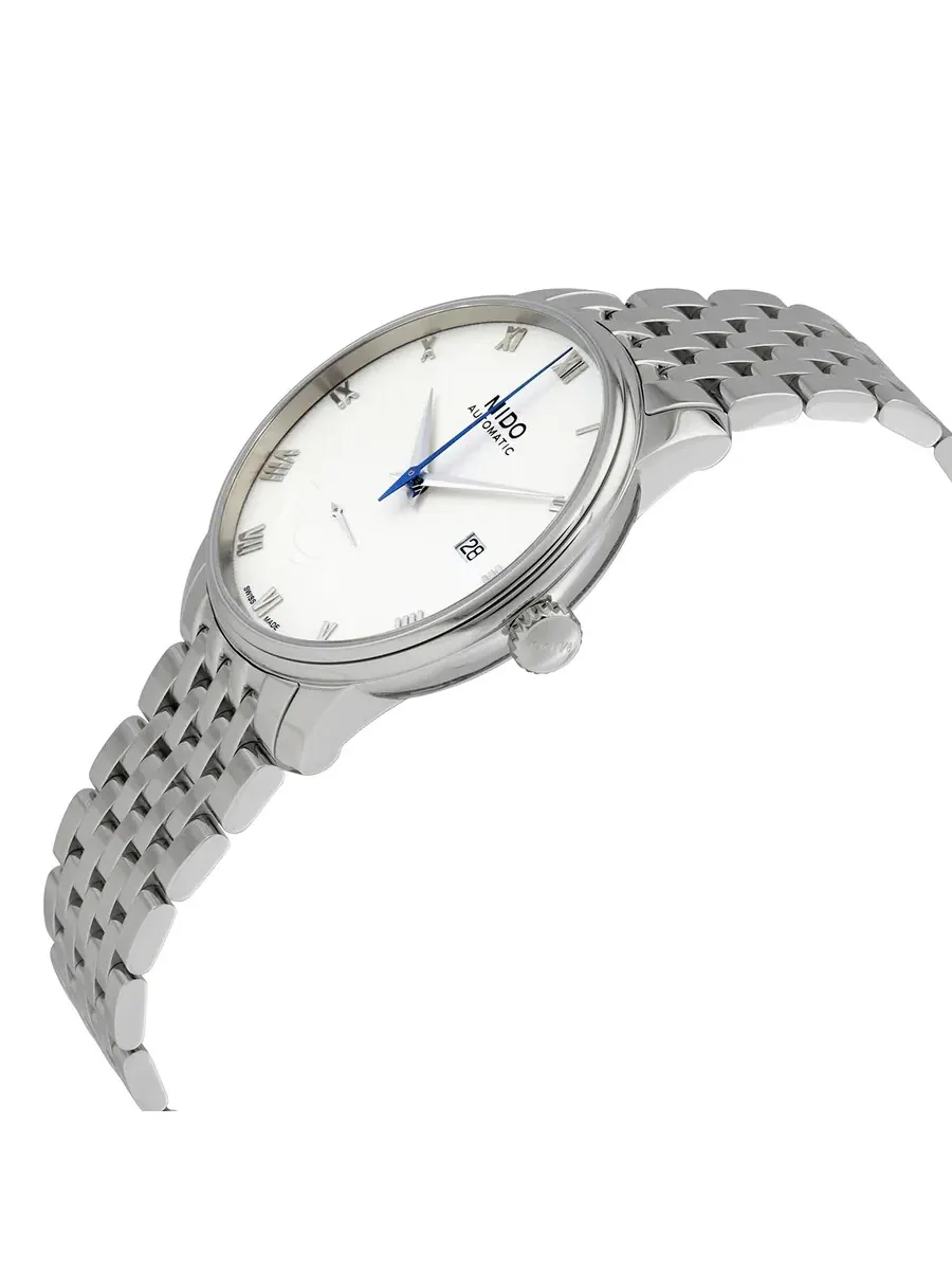Мужские автоматические часы Mido Baroncelli Power Reserve с белым циферблатом M027.428.11.013.00 — изображение 2 из 3