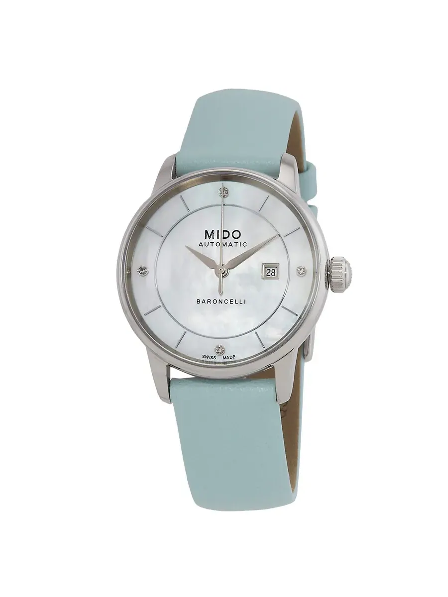 Часы Mido Baroncelli Signature Lady Colours Automatic с перламутровым циферблатом M0372071610600 — изображение 1 из 4