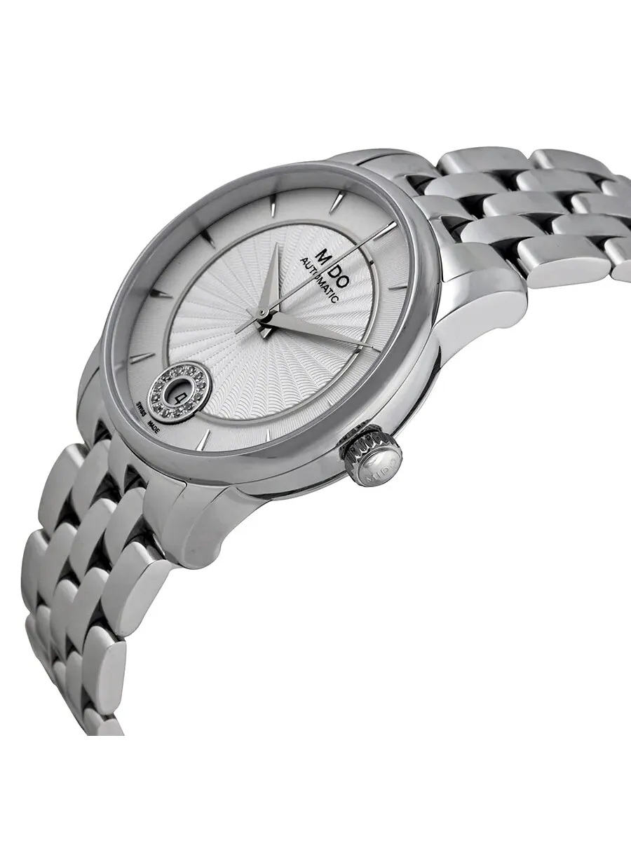 Женские часы Mido Baroncelli с серебристым циферблатом M0072071103600 — изображение 2 из 3, оттенок серебряный