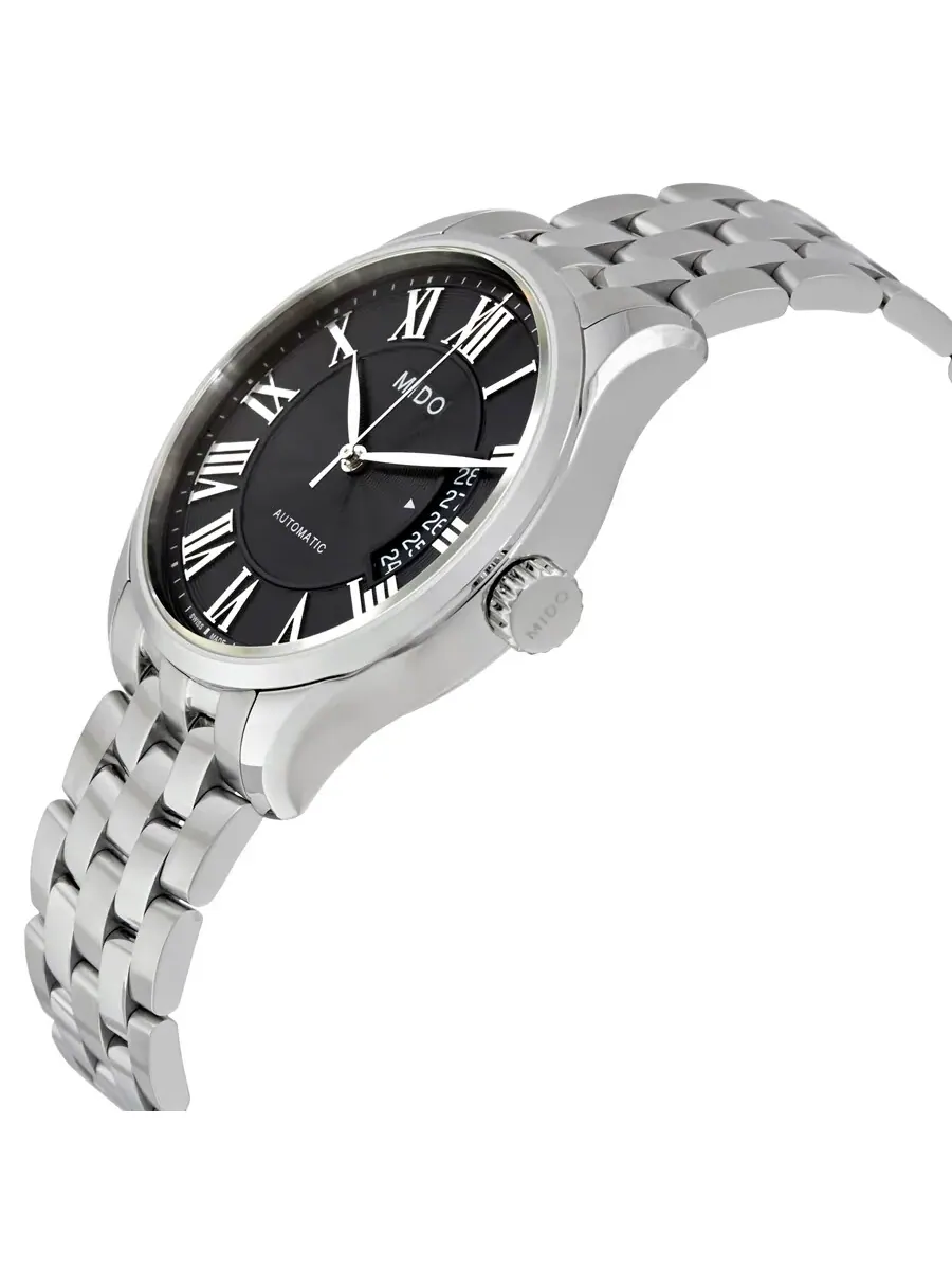 Мужские часы Mido Belluna II Automatic с черным циферблатом M024.407.11.053.00 — изображение 2 из 3, оттенок серебряный