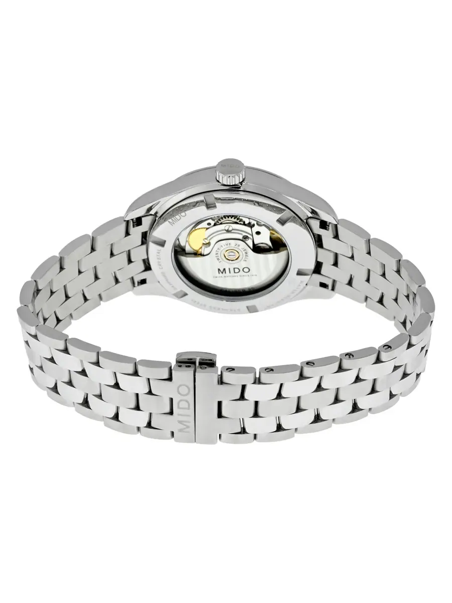 Мужские часы Mido Belluna II Automatic с черным циферблатом M024.407.11.053.00 — изображение 3 из 3, оттенок серебряный