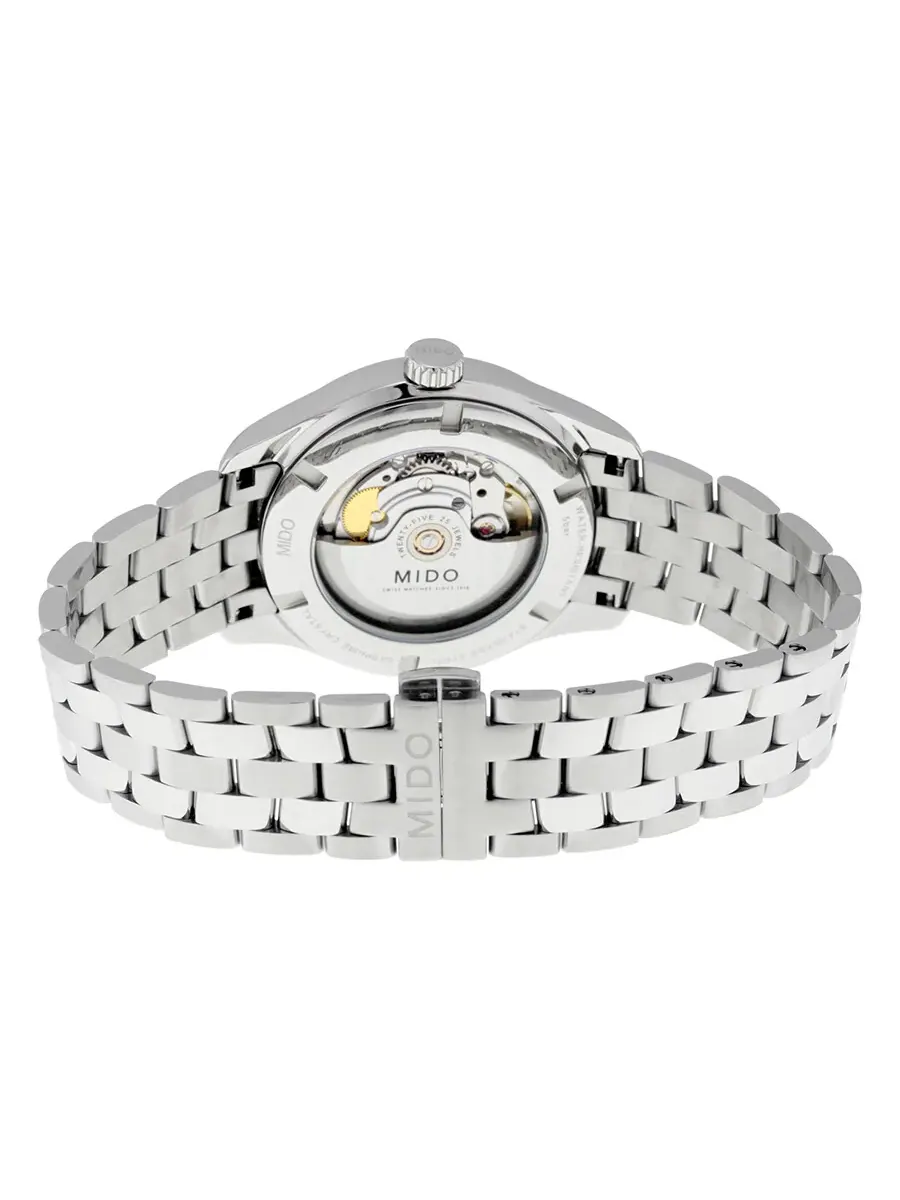 Мужские часы Mido Belluna II Automatic с черным циферблатом M0244071106100 — изображение 3 из 3, оттенок серебряный