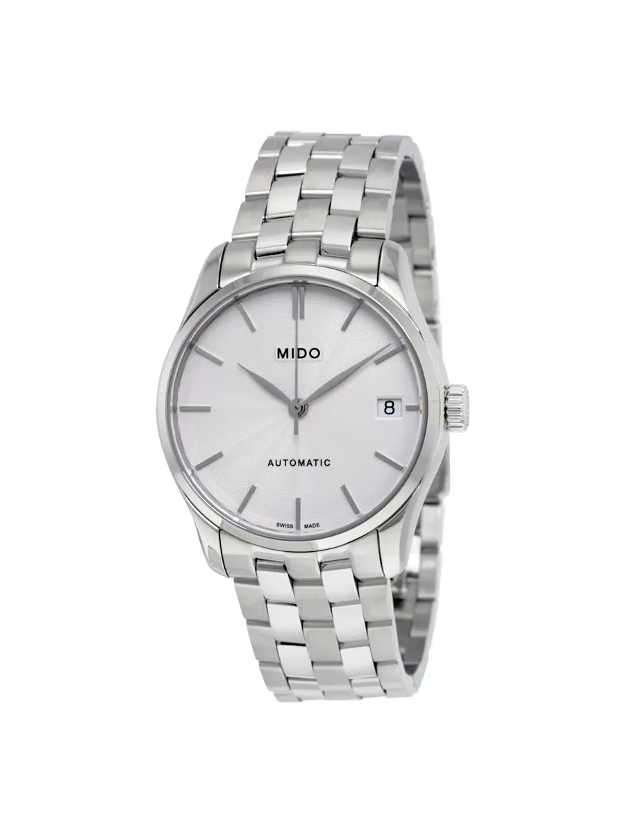 Женские часы Mido Belluna II Automatic с серебристым циферблатом M024.207.11.031.00 — изображение 1 из 3, оттенок серебряный