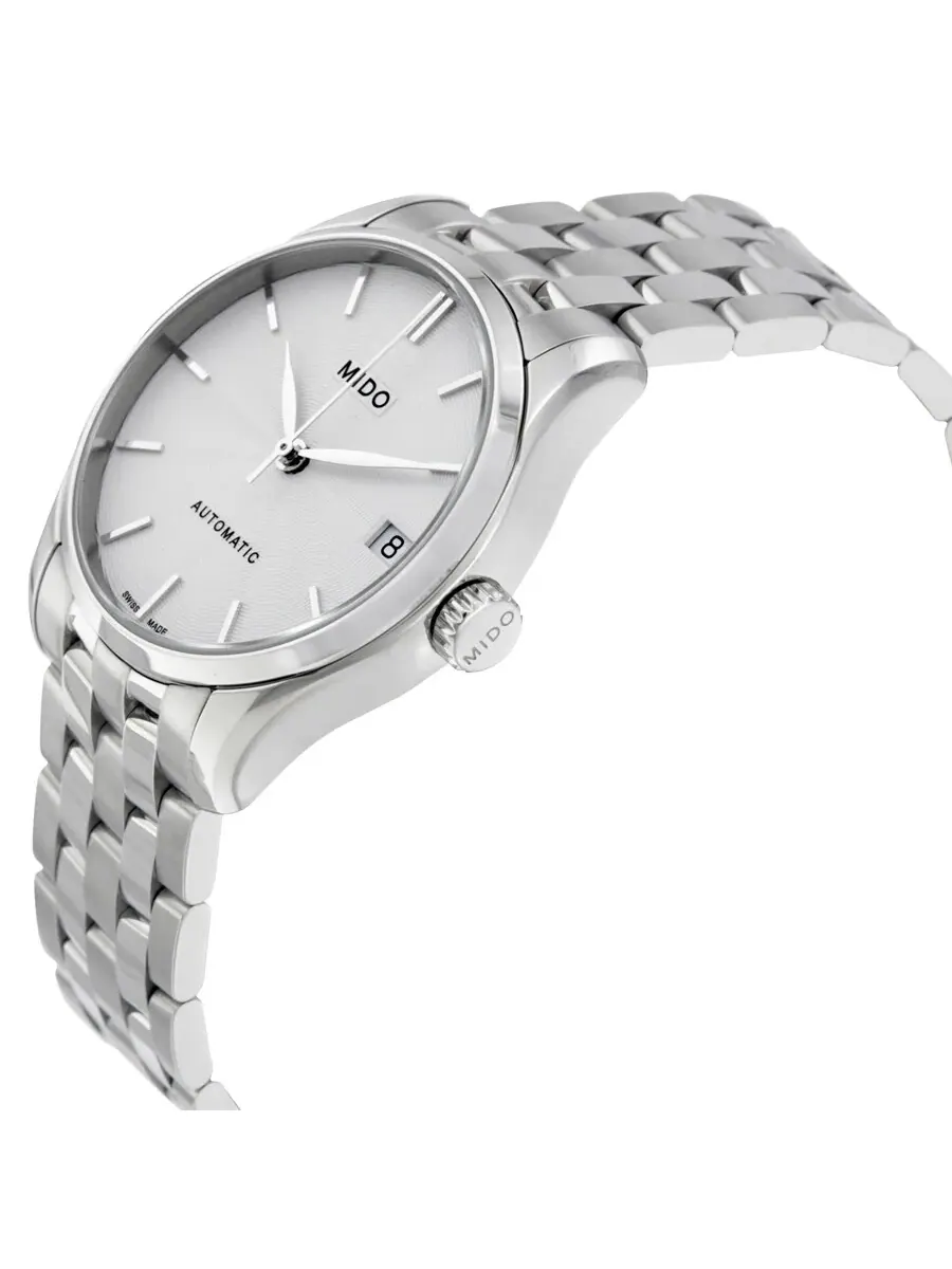 Женские часы Mido Belluna II Automatic с серебристым циферблатом M024.207.11.031.00 — изображение 2 из 3, оттенок серебряный