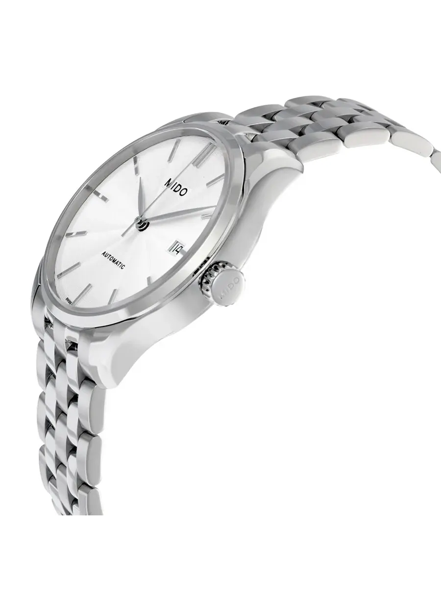 Мужские часы Mido Belluna II Automatic с серебристым циферблатом M0244071103100 — изображение 2 из 3, оттенок серебряный