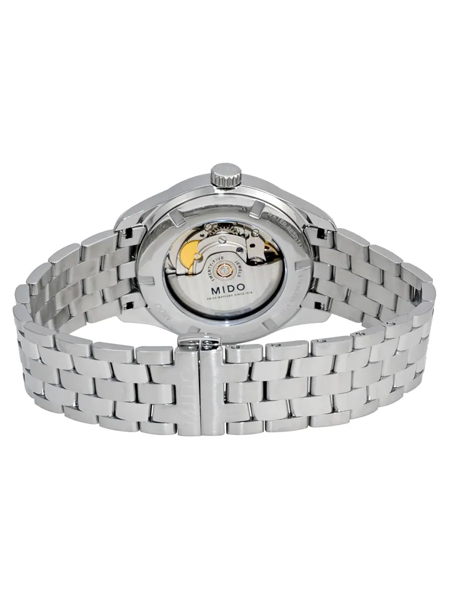 Мужские часы Mido Belluna II Automatic с серебристым циферблатом M0244071103100 — изображение 3 из 3, оттенок серебряный