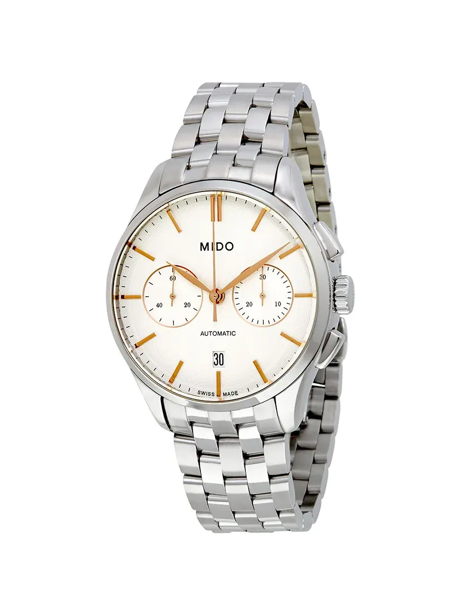 Мужские часы Mido Belluna II Chronograph Automatic M024.427.11.031.00 — изображение 1 из 3, оттенок серебряный