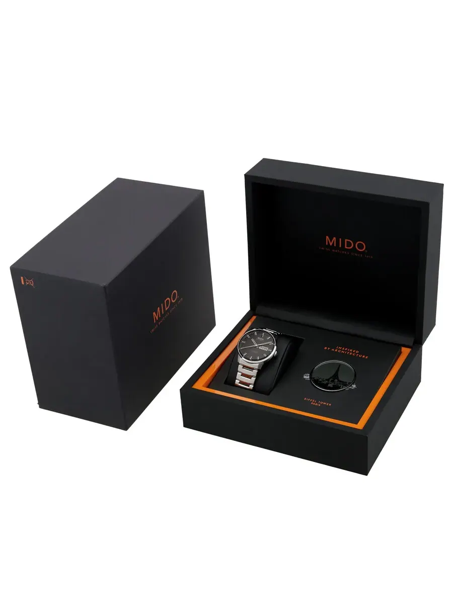 Мужские автоматические часы Mido Commander IBA с антрацитовым циферблатом M0214311106102 — изображение 4 из 4