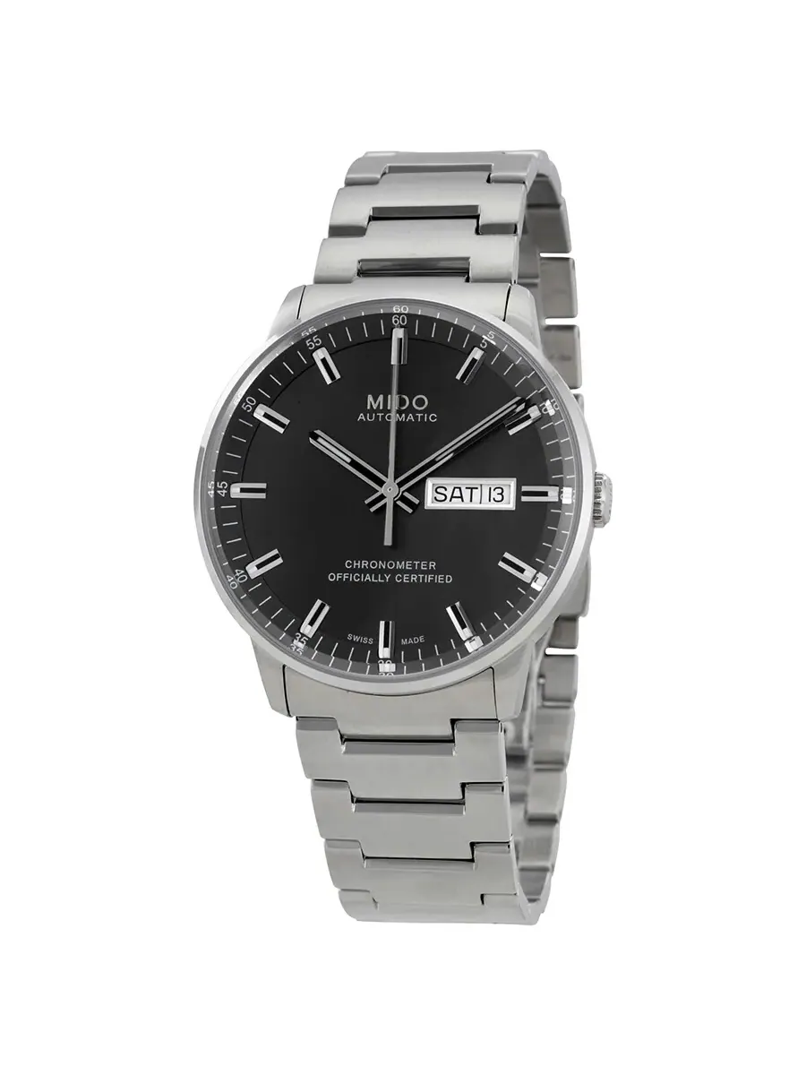 Мужские часы Mido Commander II Automatic с серым циферблатом M021.431.11.061.00 — изображение 1 из 3, оттенок серебряный