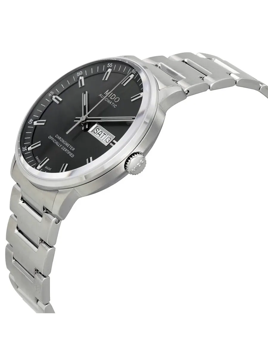 Мужские часы Mido Commander II Automatic с серым циферблатом M021.431.11.061.00 — изображение 2 из 3, оттенок серебряный