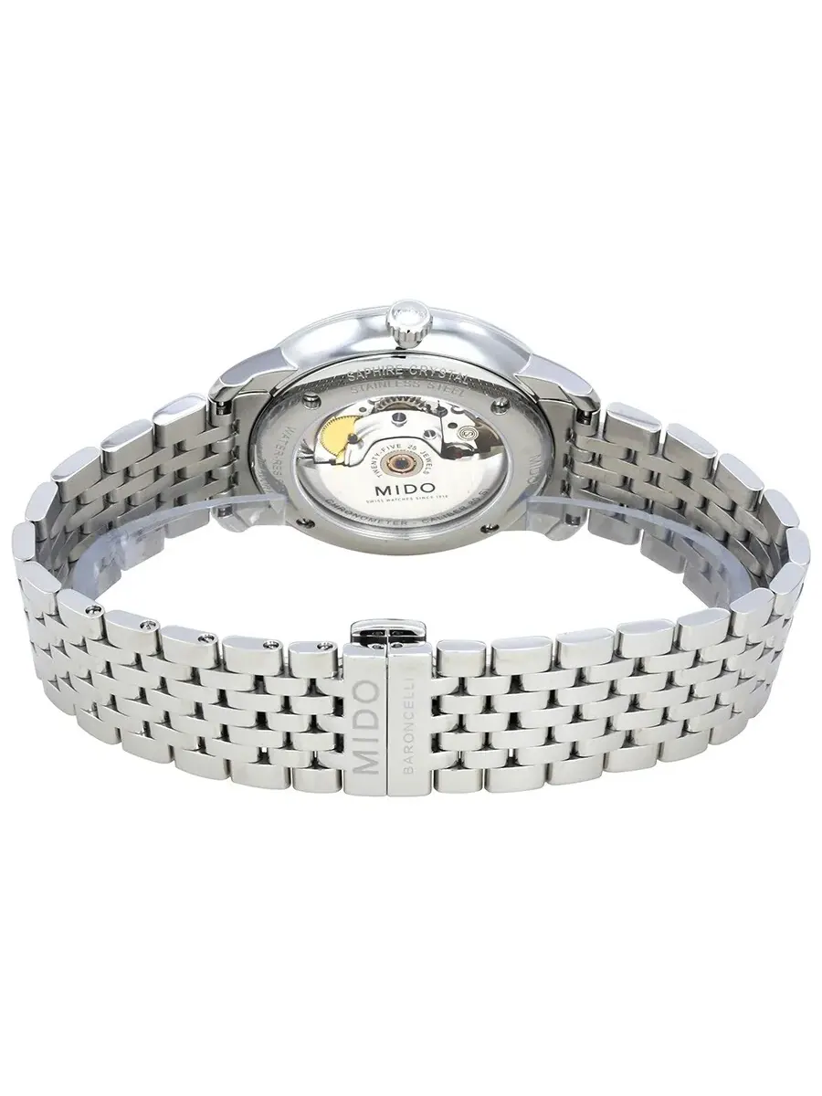 Мужские часы Mido Baroncelli III Automatic M027.408.11.051.00 — изображение 2 из 3, оттенок серебряный