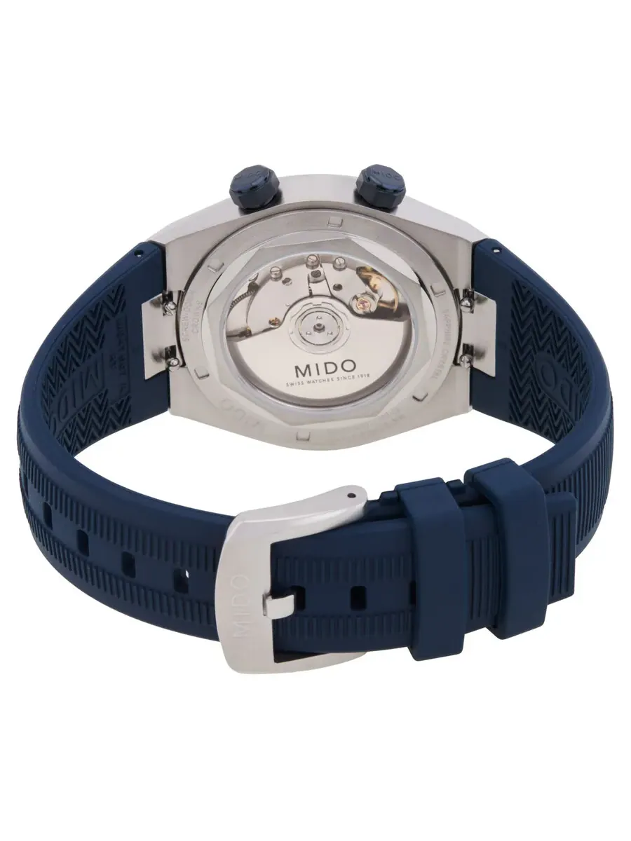 Часы Mido Multifort 8 Two Crowns Automatic с синим циферблатом M047.507.17.041.00 — изображение 3 из 3, оттенок серебряный