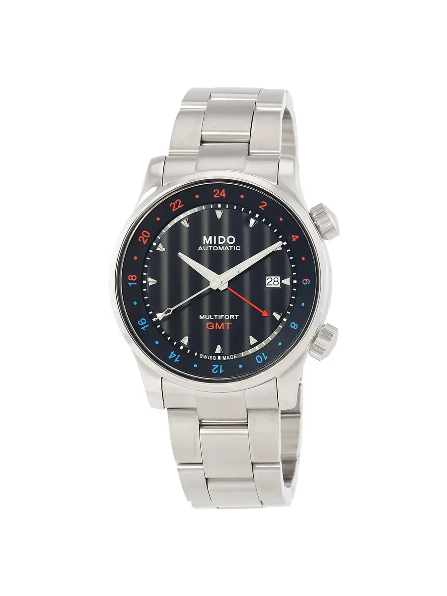 Часы Mido Multifort Automatic с черным циферблатом M005.929.11.051.00 — изображение 1 из 3, оттенок серебряный