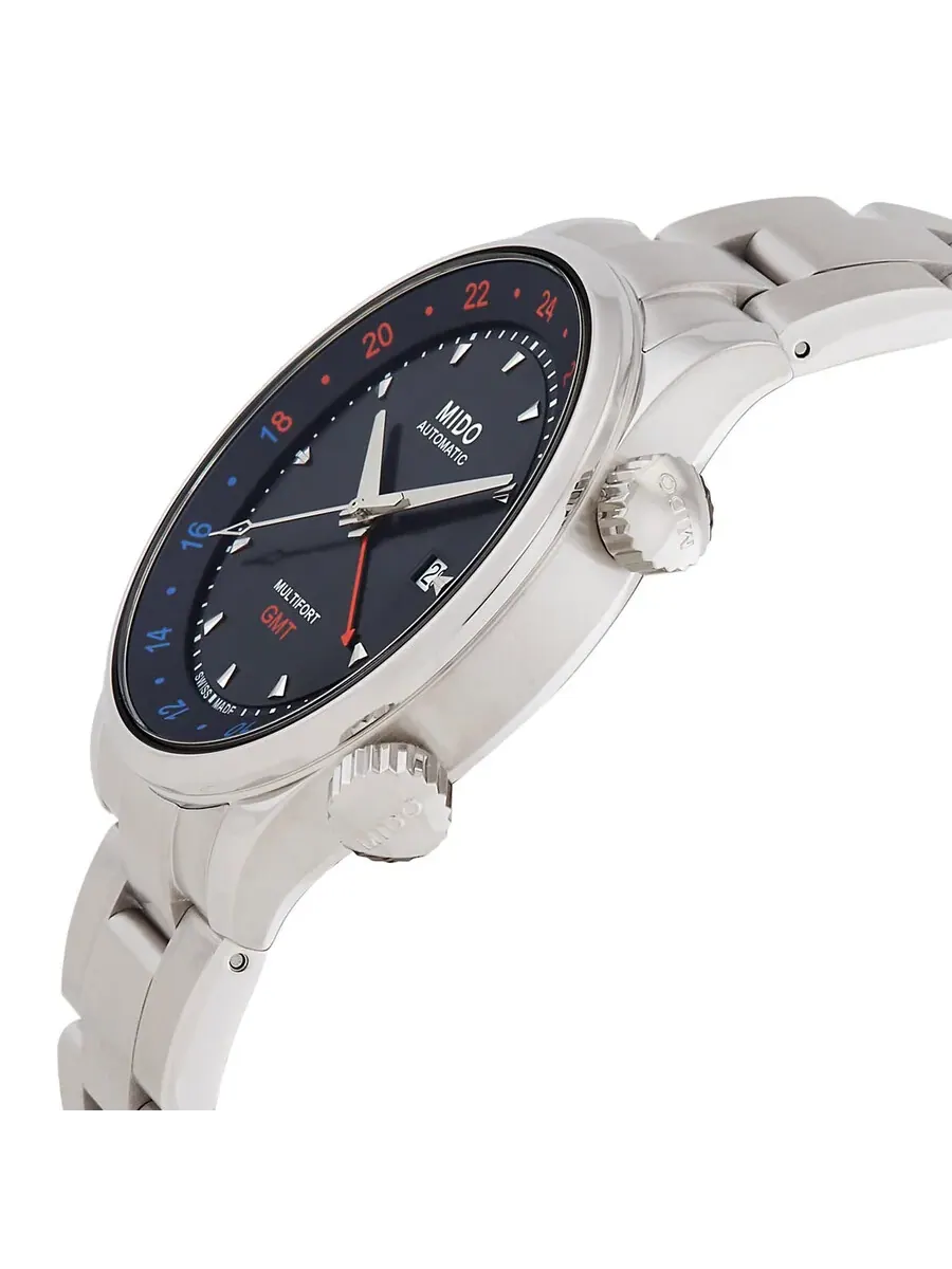 Часы Mido Multifort Automatic с черным циферблатом M005.929.11.051.00 — изображение 2 из 3, оттенок серебряный