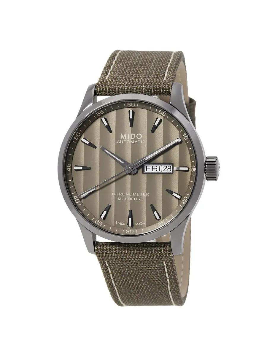 Мужские часы Mido Multifort Automatic Chronometer с серым циферблатом M0384313709100 — изображение 1 из 3, оттенок серый