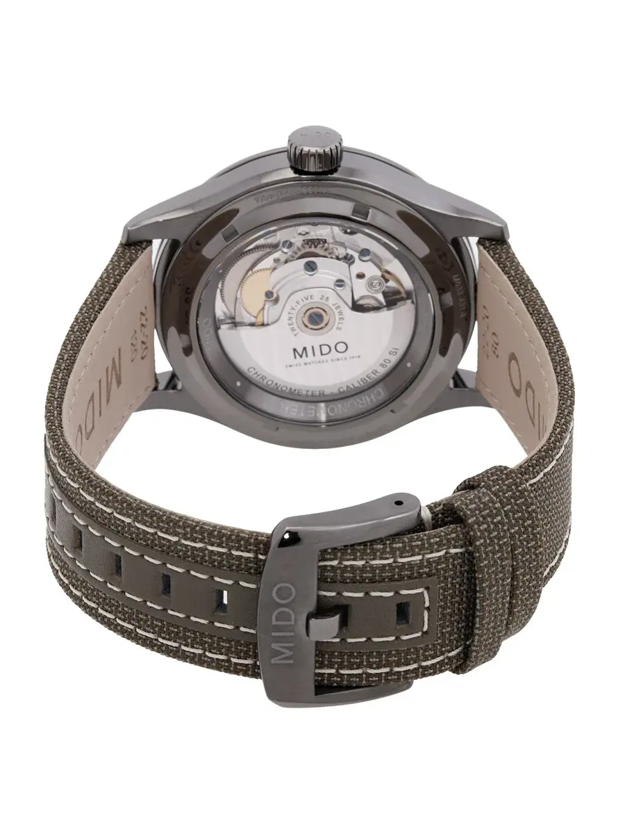 Мужские часы Mido Multifort Automatic Chronometer с серым циферблатом M0384313709100 — изображение 3 из 3, оттенок серый