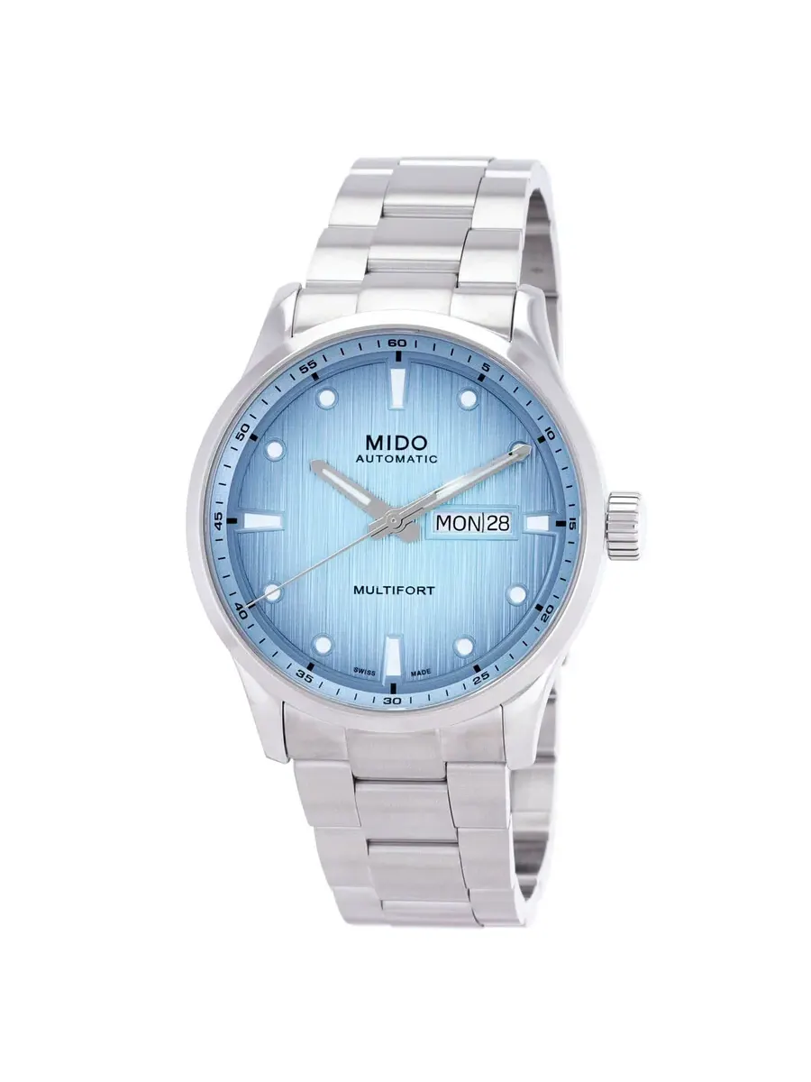 Мужские автоматические часы Mido Multifort M Freeze с синим циферблатом M038.430.11.041.00 — изображение 1 из 3