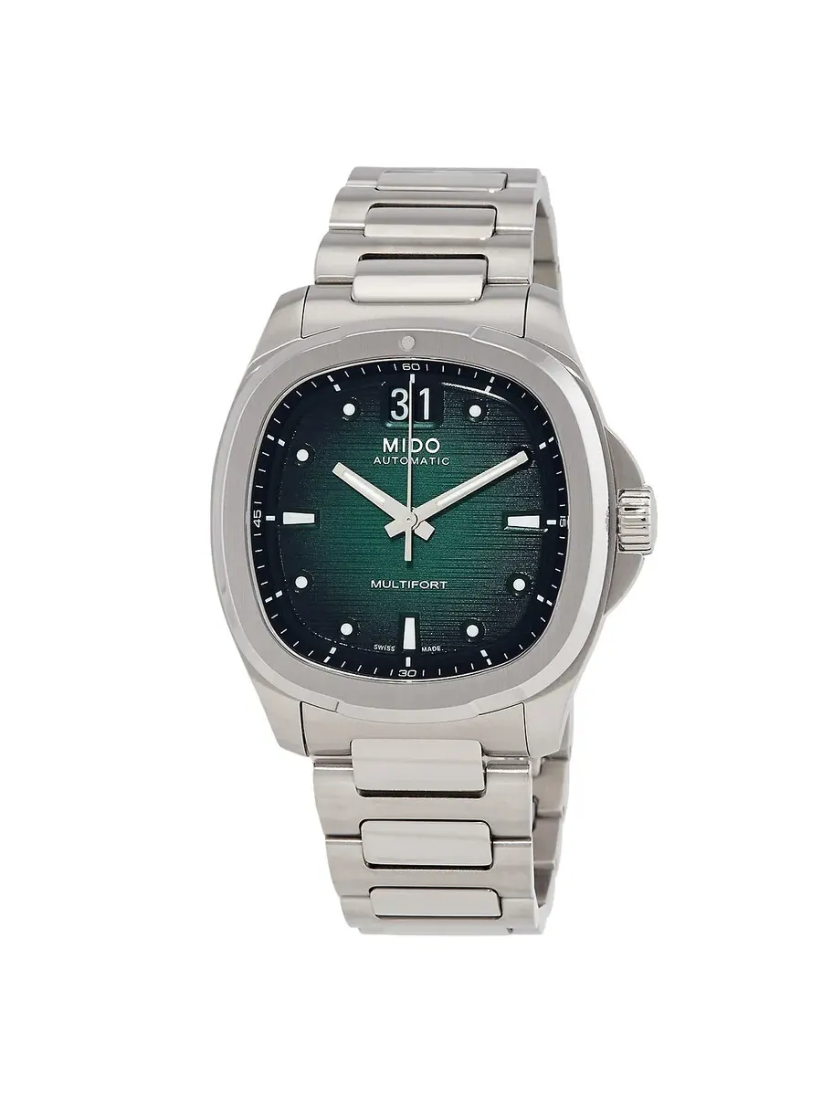 Мужские часы Mido Multifort TV Big Date Automatic с зеленым циферблатом M0495261109100 — изображение 1 из 3